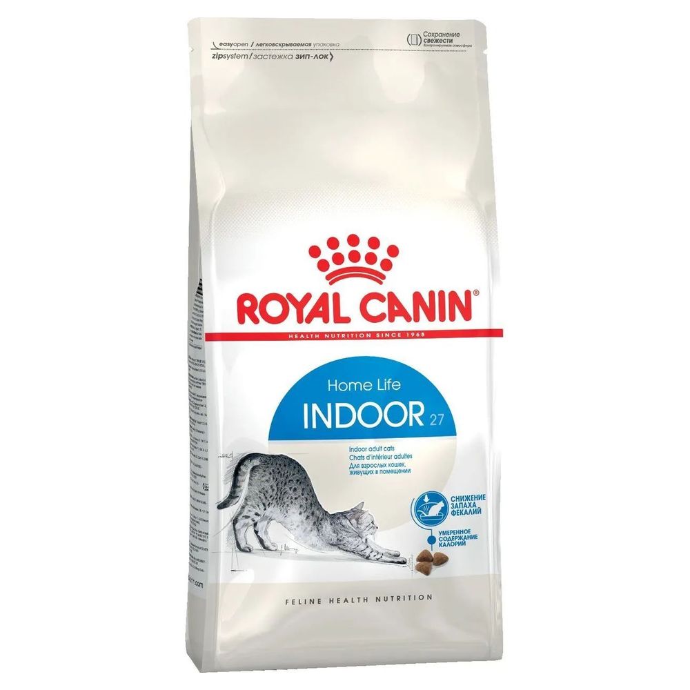 фото Royal canin корм для взрослых кошек всех пород, живущих в помещении 4 кг