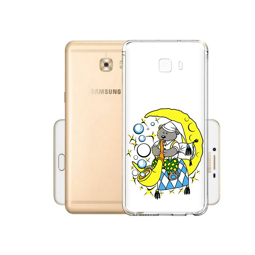 Чехол MyPads Tocco для Samsung Galaxy C9 Pro Сырная луна