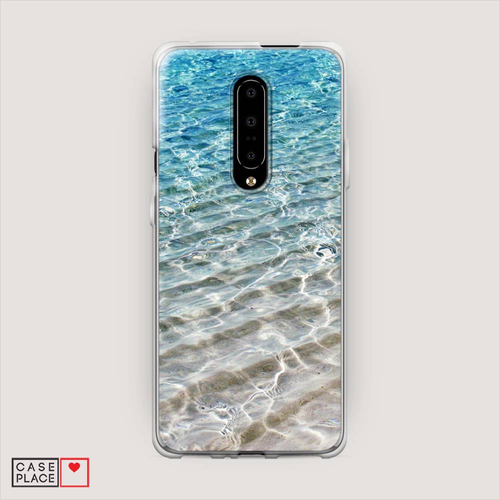 

Чехол Awog на OnePlus 7 Pro / ВанПлас 7 Pro "Волны 10", Голубой, 150850-4