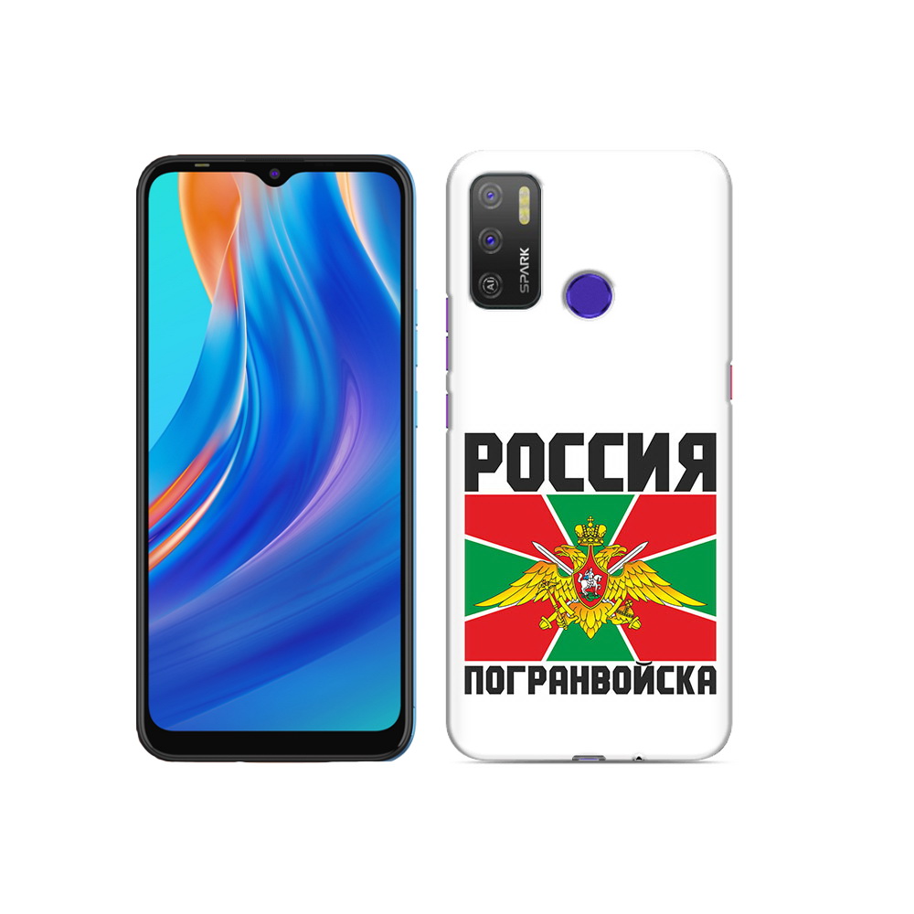 

Чехол MyPads Tocco для Tecno Spark 5 Air погранвойска, Прозрачный, Tocco
