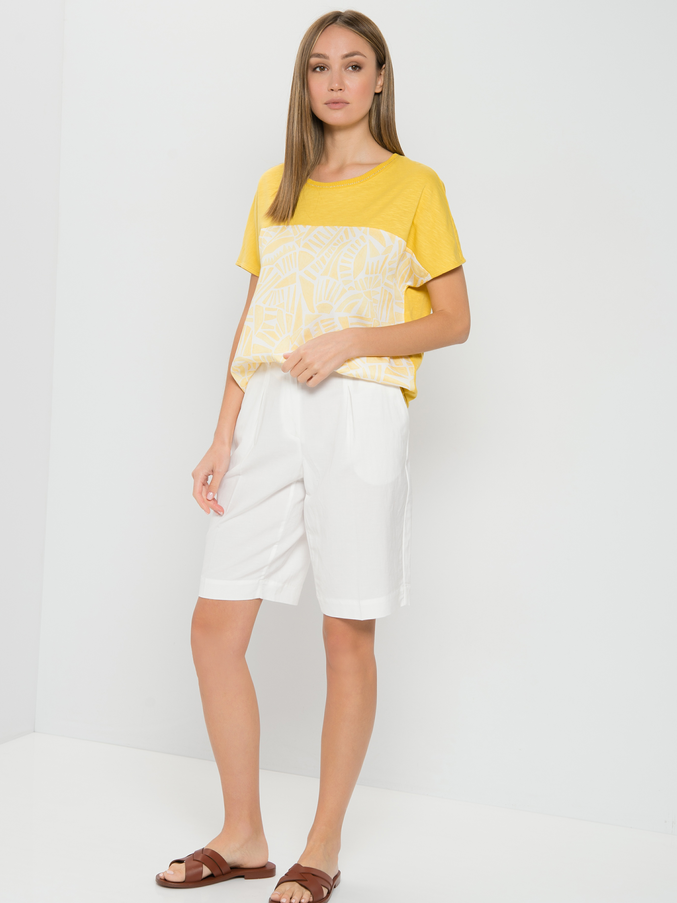 

Футболка женская Gerry Weber 670110-44006-4098 желтая 36, 670110-44006-4098