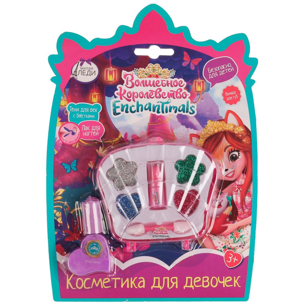 

Косметика для модниц Милая Леди 70522G2-N-ENS Энчантималс, тени с блестками, лак, помада, Серебристый;синий;зеленый;розовый;фиолетовый