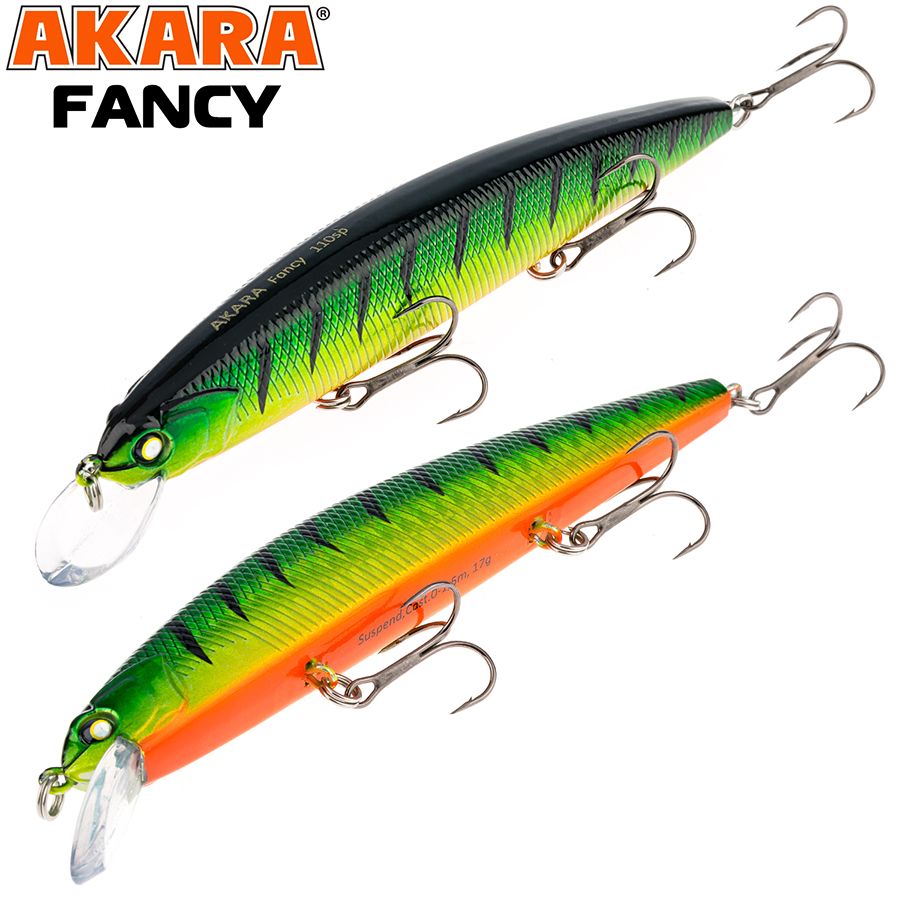 

Воблер Akara Fancy 110SP 17 гр 3/5 oz 4,3 in A99, Разноцветный, Fancy