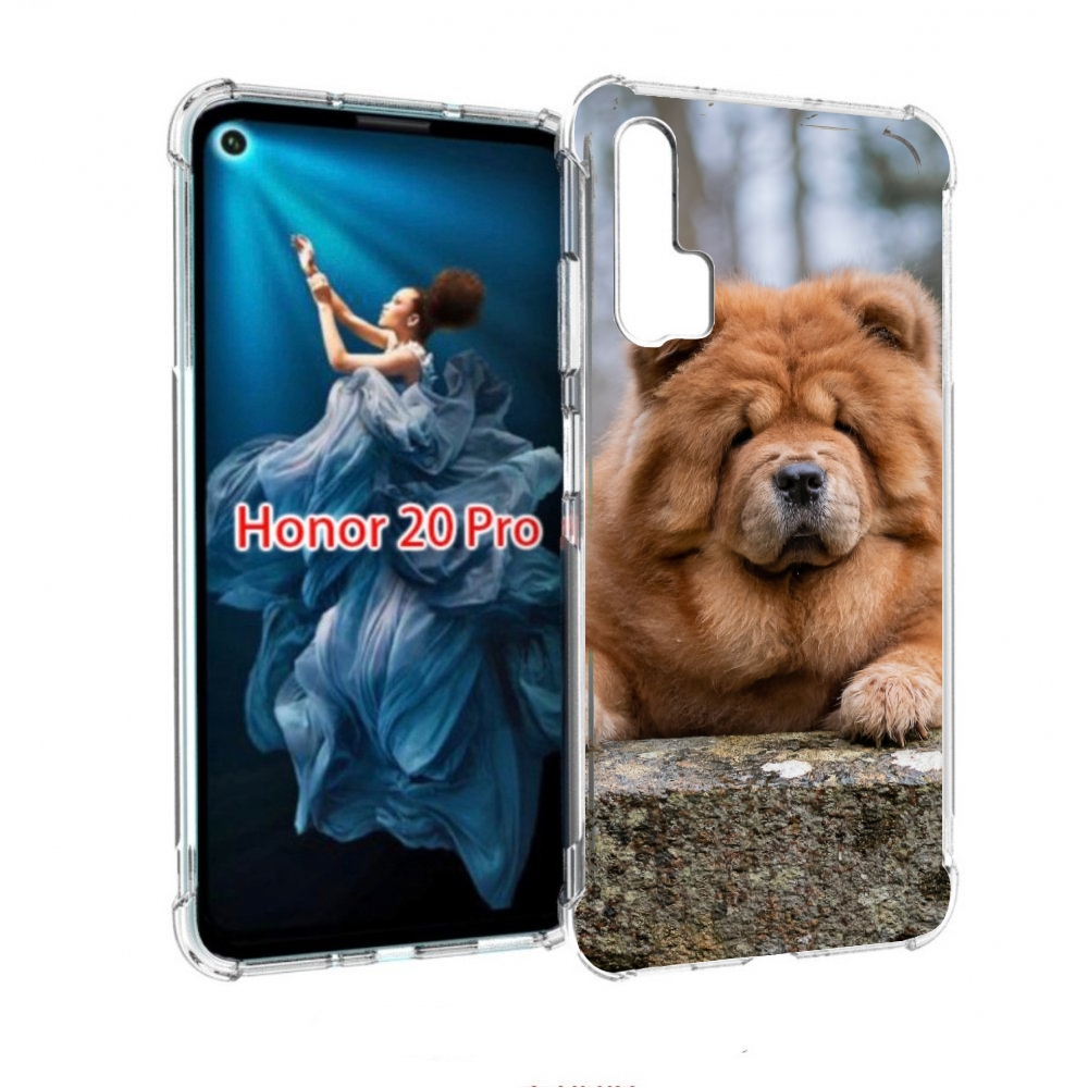 

Чехол бампер MyPads чау чау для Honor 20 Pro противоударный, Прозрачный, Tocco