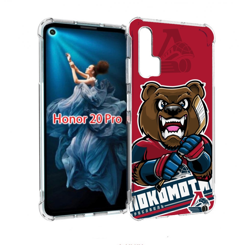 

Чехол бампер MyPads хоккеи локомотив ярославь мужской для Honor, Прозрачный, Tocco
