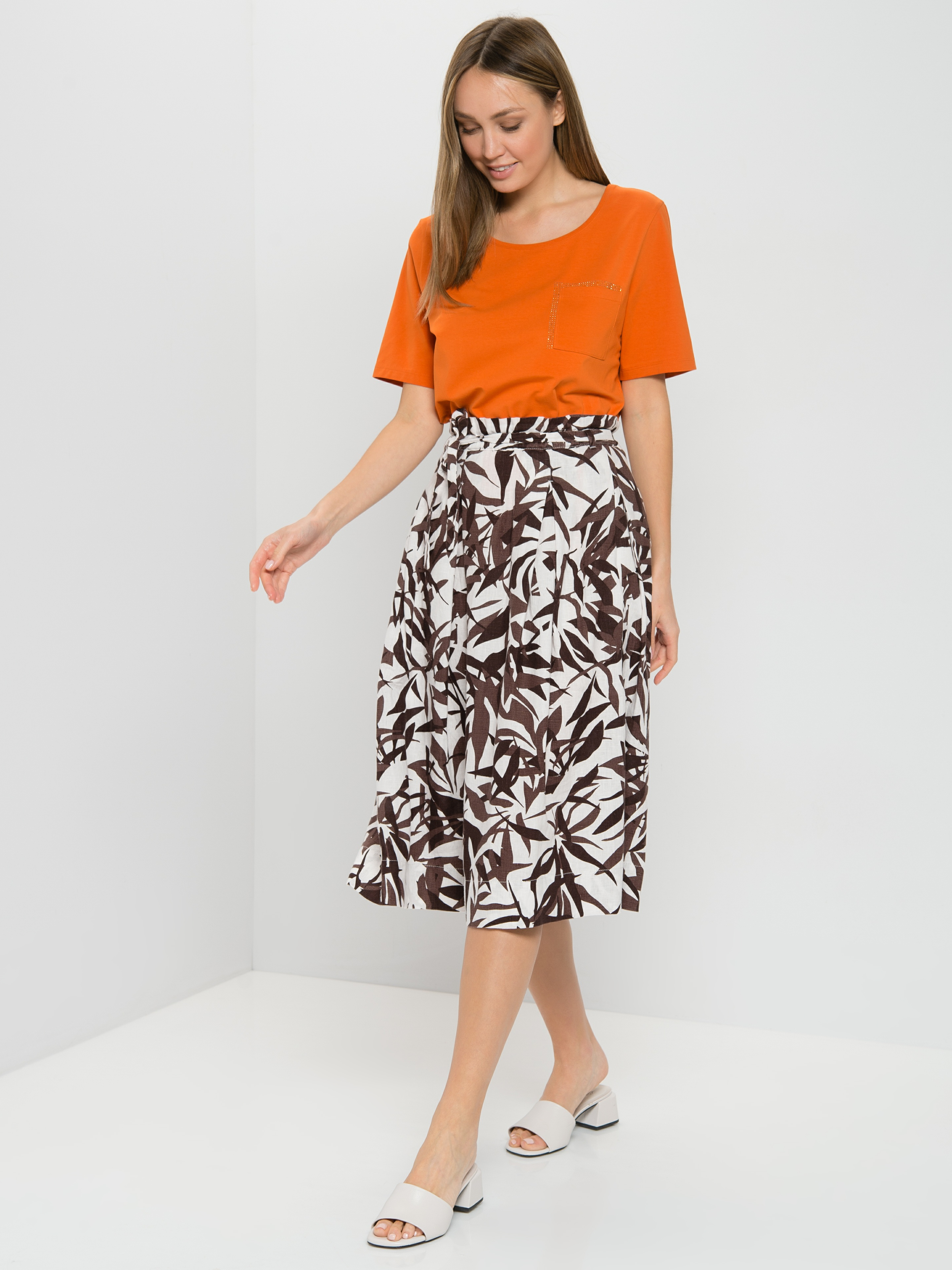 

Футболка женская Gerry Weber 670101-44004-60694 оранжевая 46, 670101-44004-60694