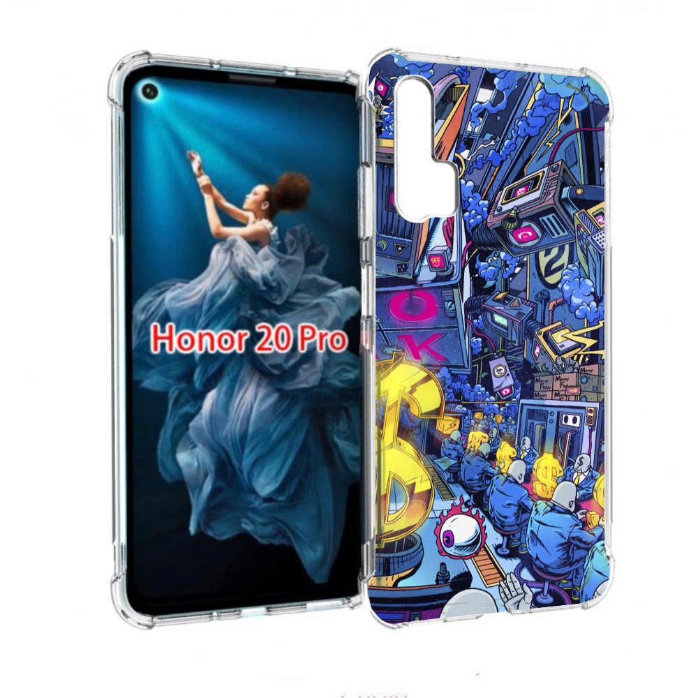 

Чехол бампер MyPads футуристичная картинка для Honor 20 Pro прот, Прозрачный, Tocco