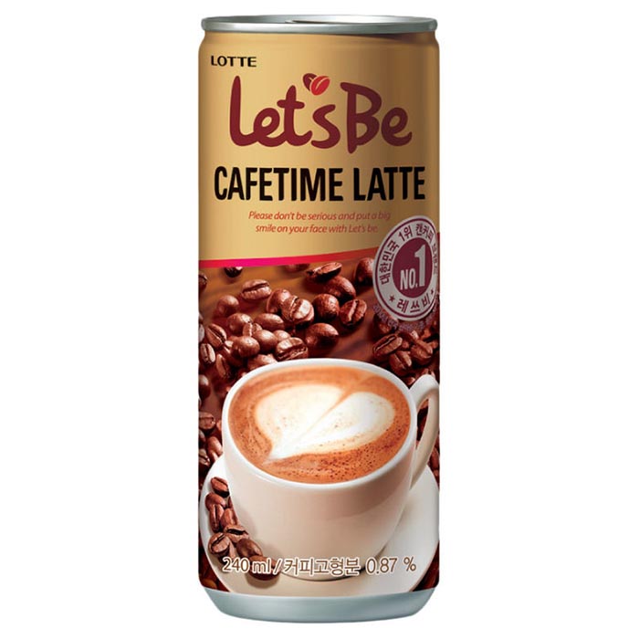 Кофе Let's be в банках CAFETIME Latte 240 мл Упаковка 30 шт