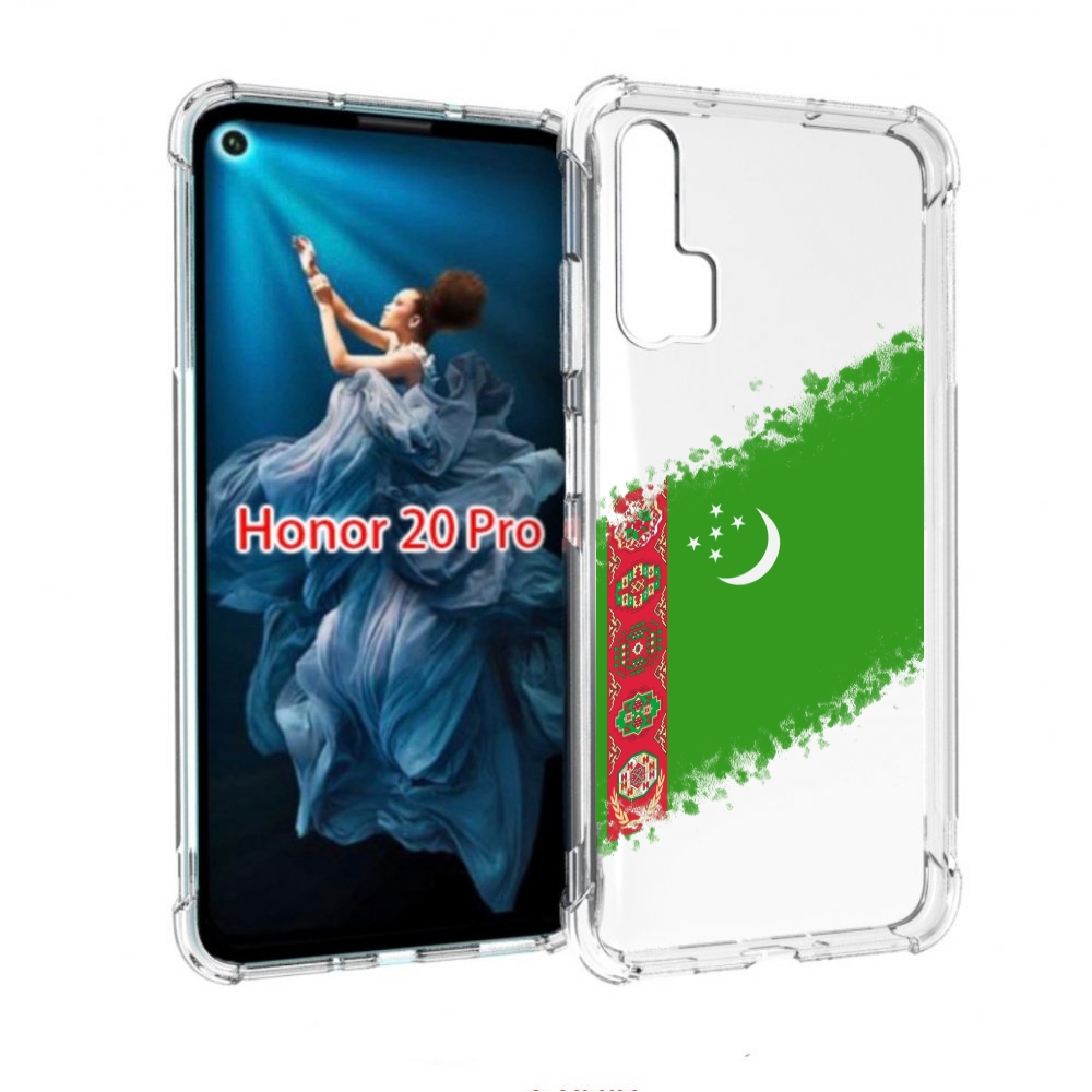 

Чехол бампер MyPads флаг герб Туркменистан-1 для Honor 20 Pro пр, Прозрачный, Tocco