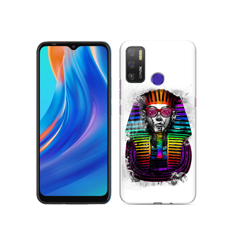 

Чехол MyPads Tocco для Tecno Spark 5 Air модная богиня, Прозрачный, Tocco