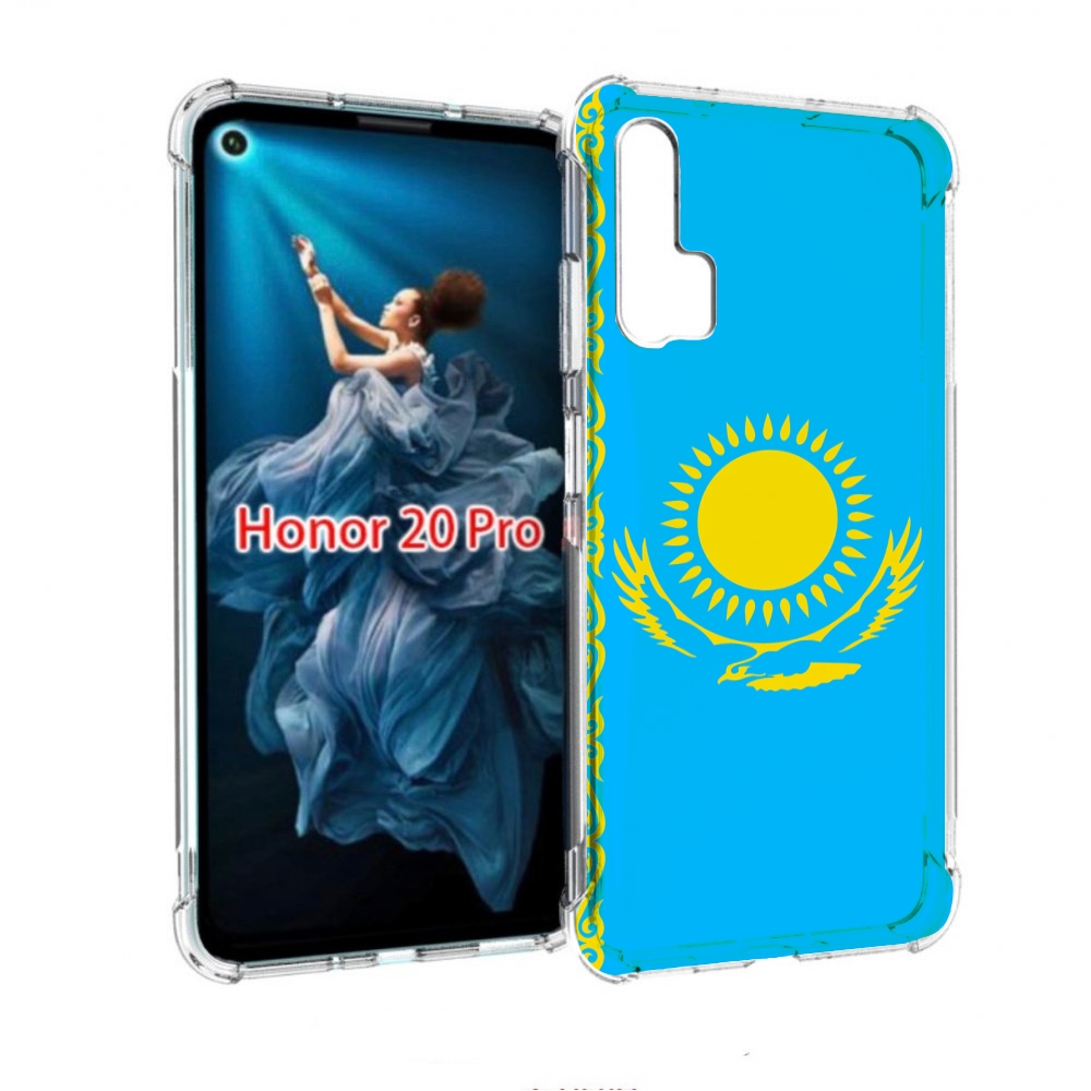 

Чехол бампер MyPads флаг Казахстана-1 для Honor 20 Pro противоуд, Прозрачный, Tocco