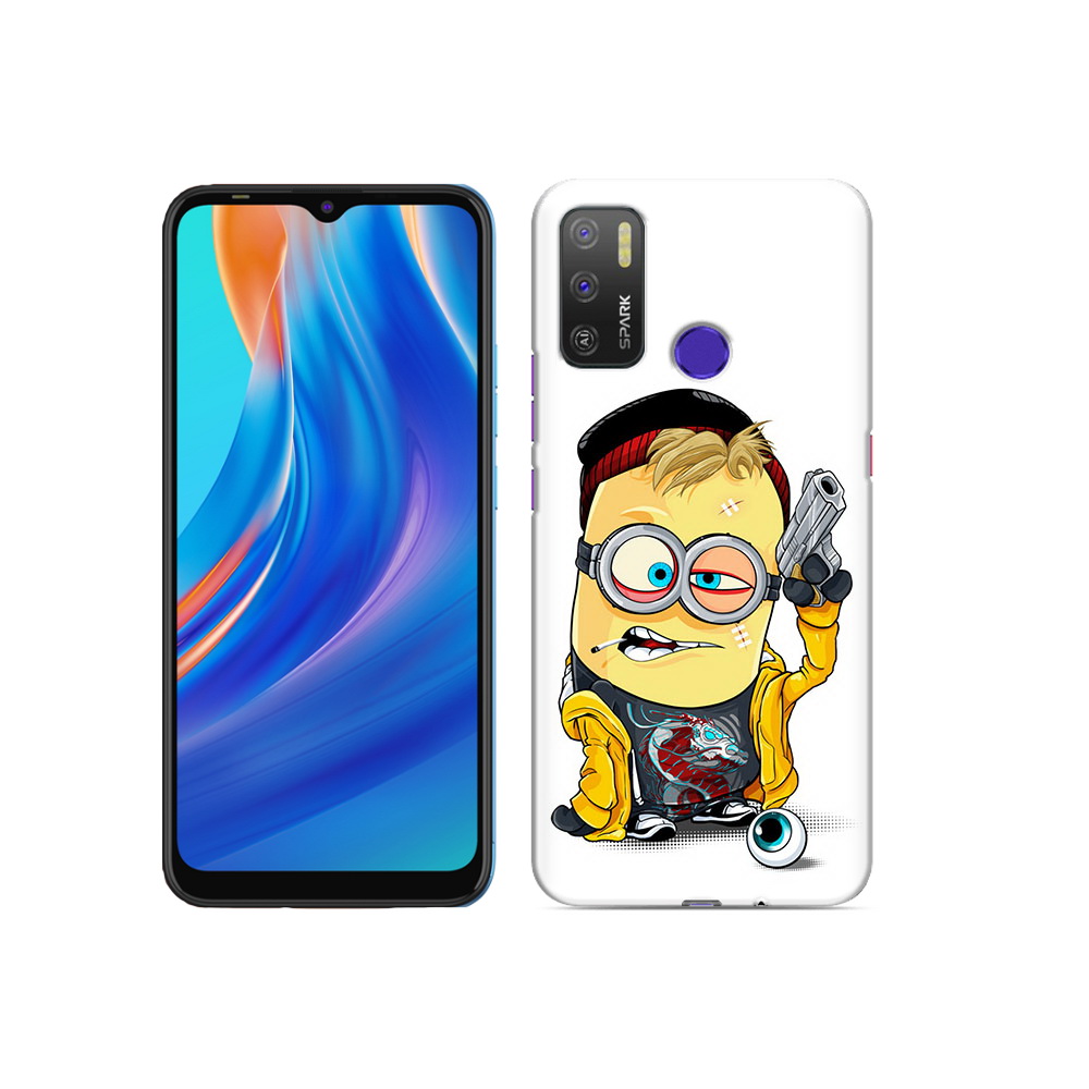 

Чехол MyPads Tocco для Tecno Spark 5 Air миньон бандит, Прозрачный, Tocco