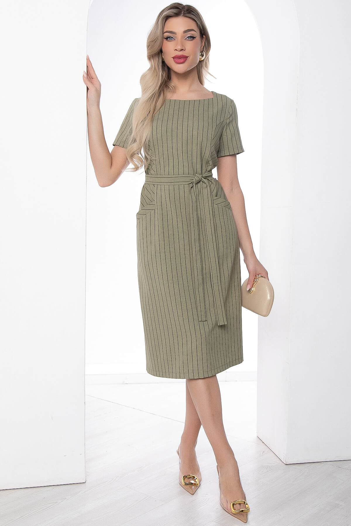 

Платье женское LT Collection Европейский шик зеленое 50 RU, Зеленый, Европейский шик