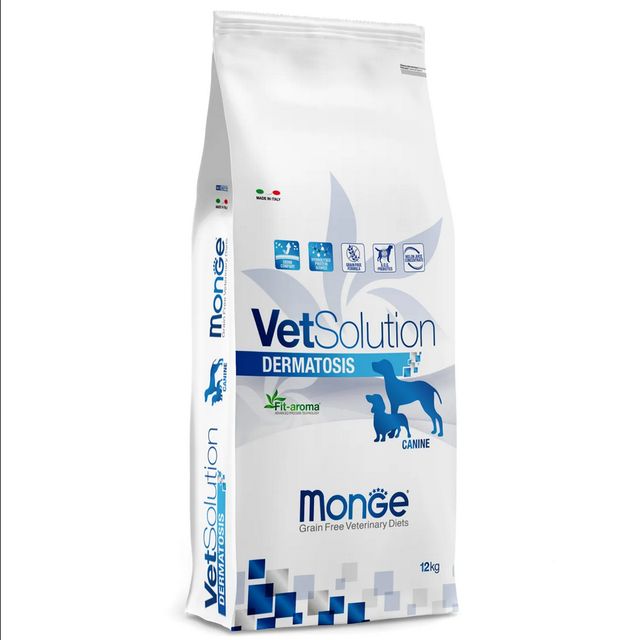 

Сухой корм для собак Monge VetSolution Dermatosis, беззерновой 12 кг