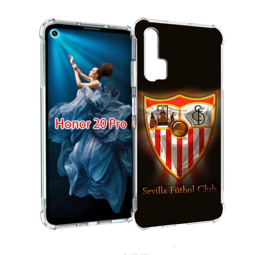 

Чехол бампер MyPads фк севилья испания мужской для Honor 20 Pro, Прозрачный, Tocco