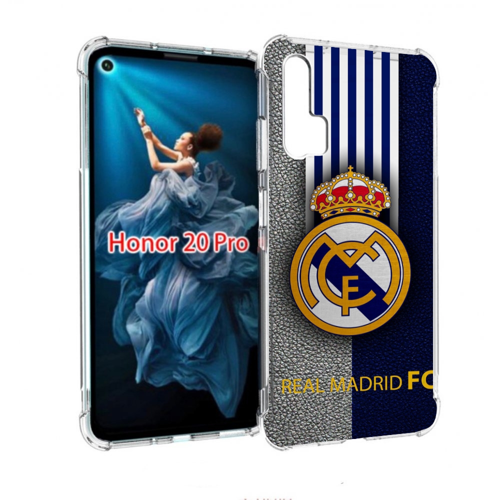 

Чехол бампер MyPads фк реал мадрид мужской для Honor 20 Pro прот, Прозрачный, Tocco