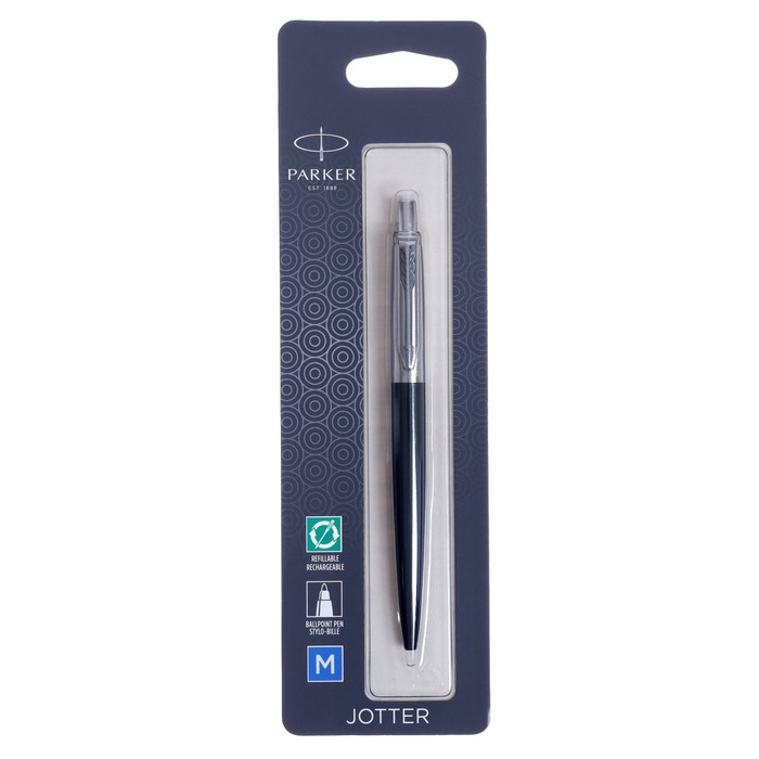 

Ручка шариковая Parker JOTTER CORE BOND STREET BLACK CT, синяя, блистер 1953207