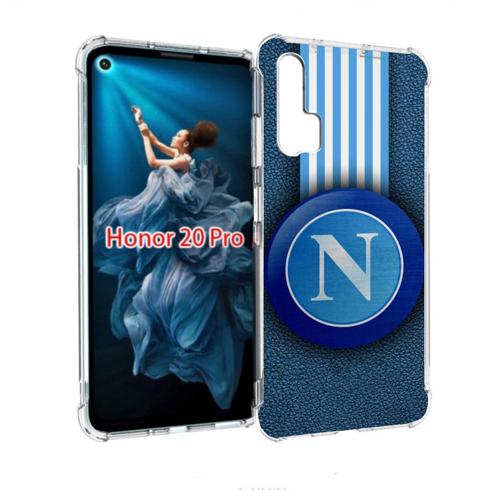 

Чехол бампер MyPads фк наполи мужской для Honor 20 Pro противоуд, Прозрачный, Tocco