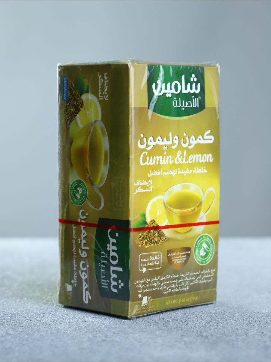 

Чай Chamain, Продукты Востока пакетированный тмин лайм лимон, 20 шт