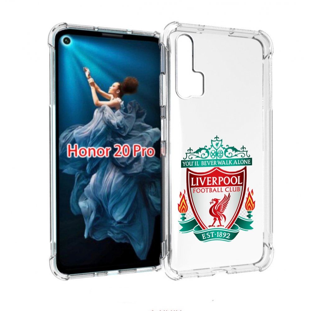 

Чехол бампер MyPads фк ливерпуль мужской для Honor 20 Pro против, Прозрачный, Tocco