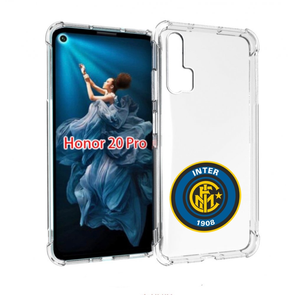

Чехол бампер MyPads фк интер мужской для Honor 20 Pro противоуда, Прозрачный, Tocco