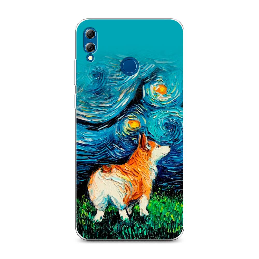 

Чехол на Honor 8X Max "Корги звёздная ночь", Коричневый;белый;зеленый, 66550-1