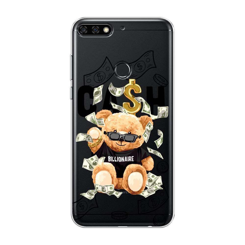 

Чехол на Huawei Y7 Prime 2018 "Big cash", Черный;серый;бежевый, 66450-6