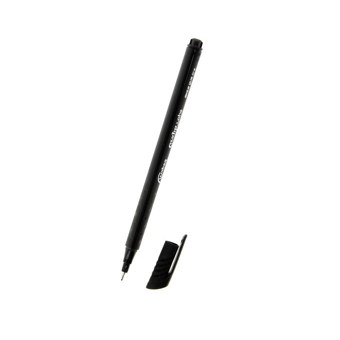 Ручка капиллярная Graph Peps, чёрная, узел 0.4 мм, эргономичная зона обхвата