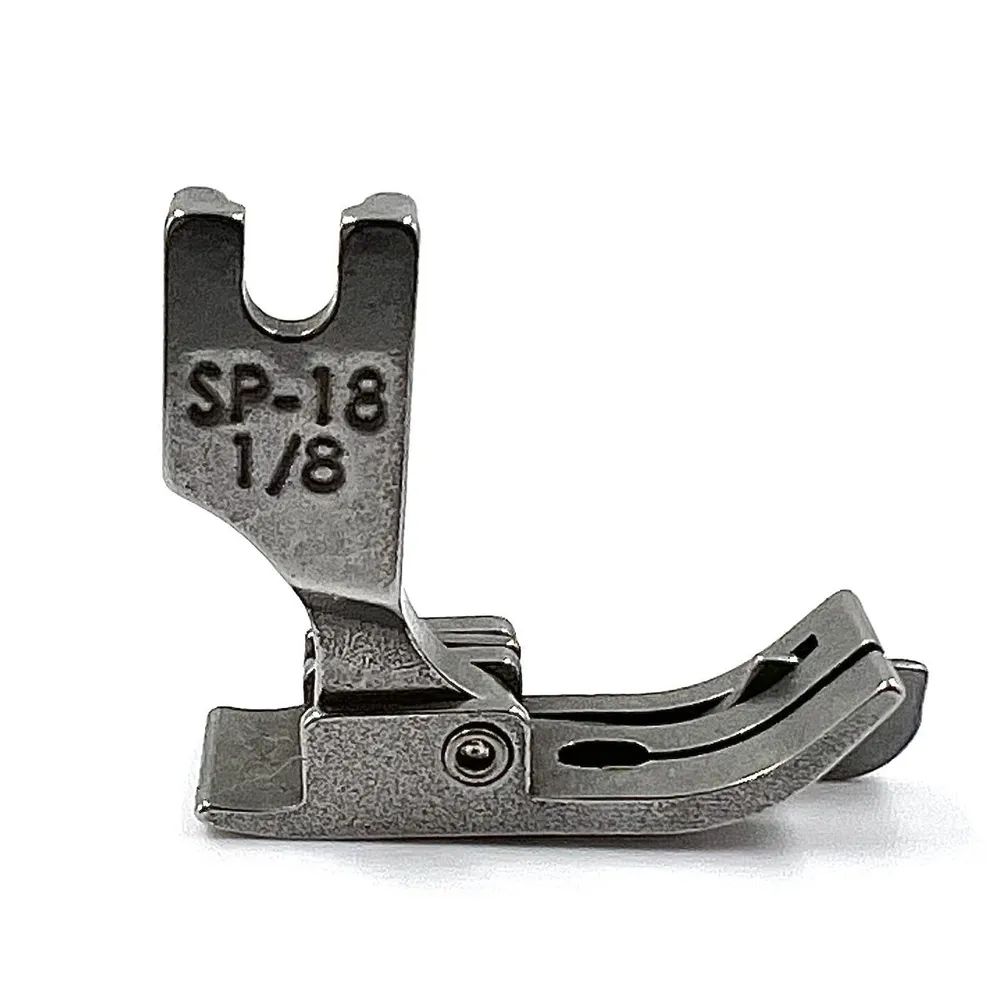 Лапка SP-18 (18) для отстрочки с правым ограничителем для промышленной швейной машины линейка 15см прозрачная лапка