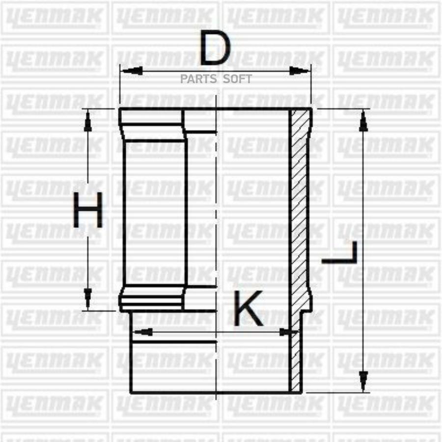 

YENMAK Гильза цилиндра RENAULT =75.8mm R 19-ClIo 1,4 1,4 I ENERGY