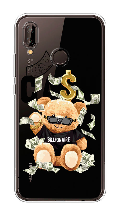 

Чехол на Huawei Nova 3 "Big cash", Черный;серый;бежевый, 66150-6