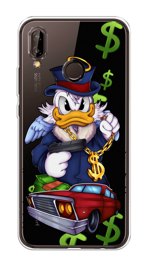 

Чехол на Huawei Nova 3 "Scrooge McDuck with a Gold Chain", Красный;синий;белый, 66150-6