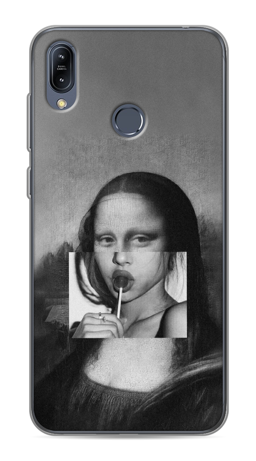 

Чехол Awog на Asus Zenfone Max M2 ZB633KL "Mona Lisa sucking lollipop", Серый, 43750-9