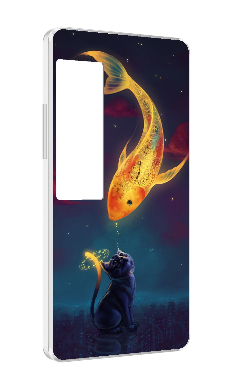 

Чехол MyPads золотая-рыбка-часовая для Meizu Pro 7 Plus, Прозрачный, Tocco