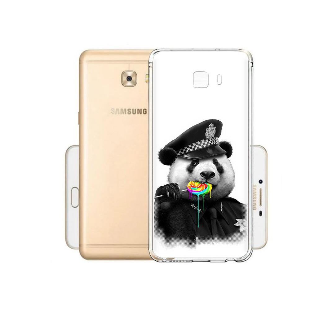 

Чехол MyPads Tocco для Samsung Galaxy C9 Pro Панда полиция, Прозрачный, Tocco