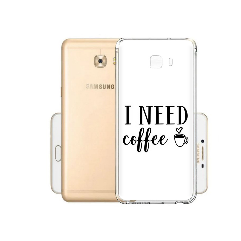 Чехол MyPads Tocco для Samsung Galaxy C9 Pro Мне нужен кофе