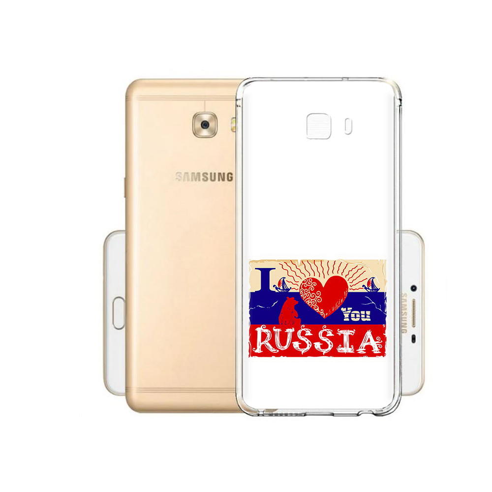 

Чехол MyPads Tocco для Samsung Galaxy C9 Pro Люблю Россию, Прозрачный, Tocco