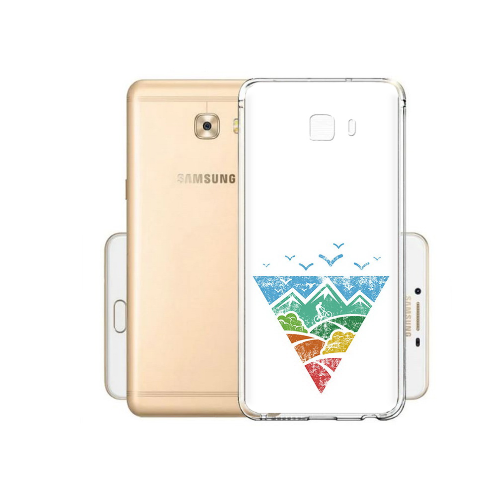 

Чехол MyPads Tocco для Samsung Galaxy C9 Pro Лес земля море чайки, Прозрачный, Tocco