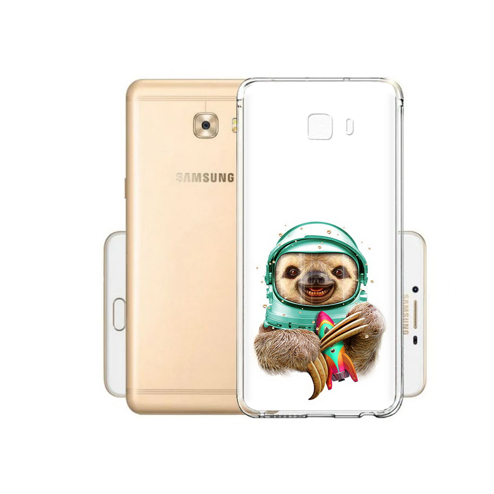 

Чехол MyPads Tocco для Samsung Galaxy C9 Pro Ленивец астронавт, Прозрачный, Tocco