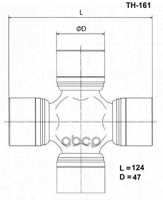 

Крестовина карданного вала TOYO th161