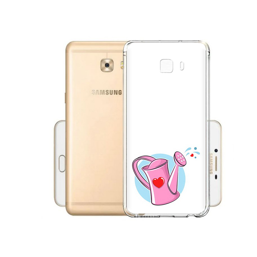 

Чехол MyPads Tocco для Samsung Galaxy C9 Pro Лейка любви 14 февраля, Прозрачный, Tocco
