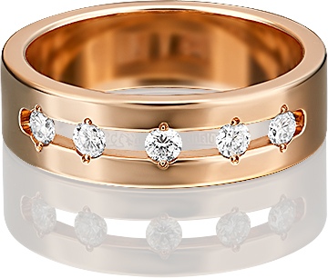 

Кольцо из красного золота с бриллиантом р. 19 PLATINA jewelry 01-1326-00-101-1110-30, 01-1326-00-101-1110-30