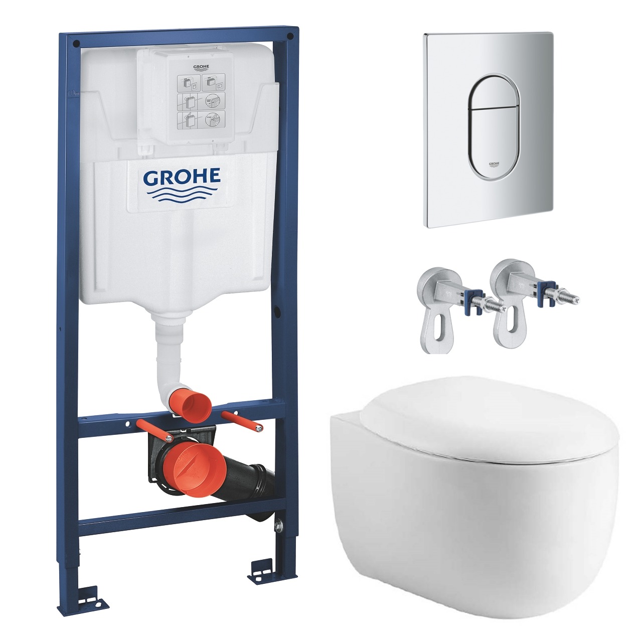 

Комплект инсталляции GROHE NW0145/S с унитазом Aquatek и сиденьем с микролифтом (NW0164/S)