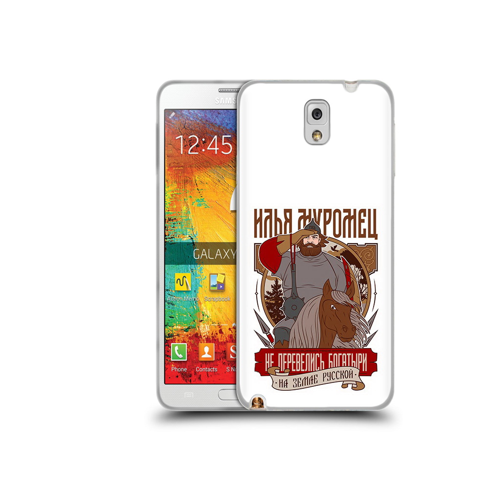

Чехол MyPads Tocco для Samsung Galaxy Note 3 Илья Муромец, Прозрачный, Tocco