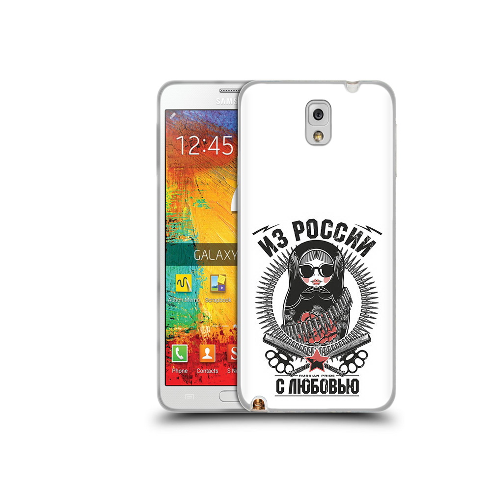 

Чехол MyPads Tocco для Samsung Galaxy Note 3 Из России с любовью, Прозрачный, Tocco