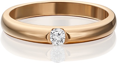 

Кольцо из красного золота с бриллиантом р. 17,5 PLATINA jewelry 01-0815-00-101-1110-30, 01-0815-00-101-1110-30