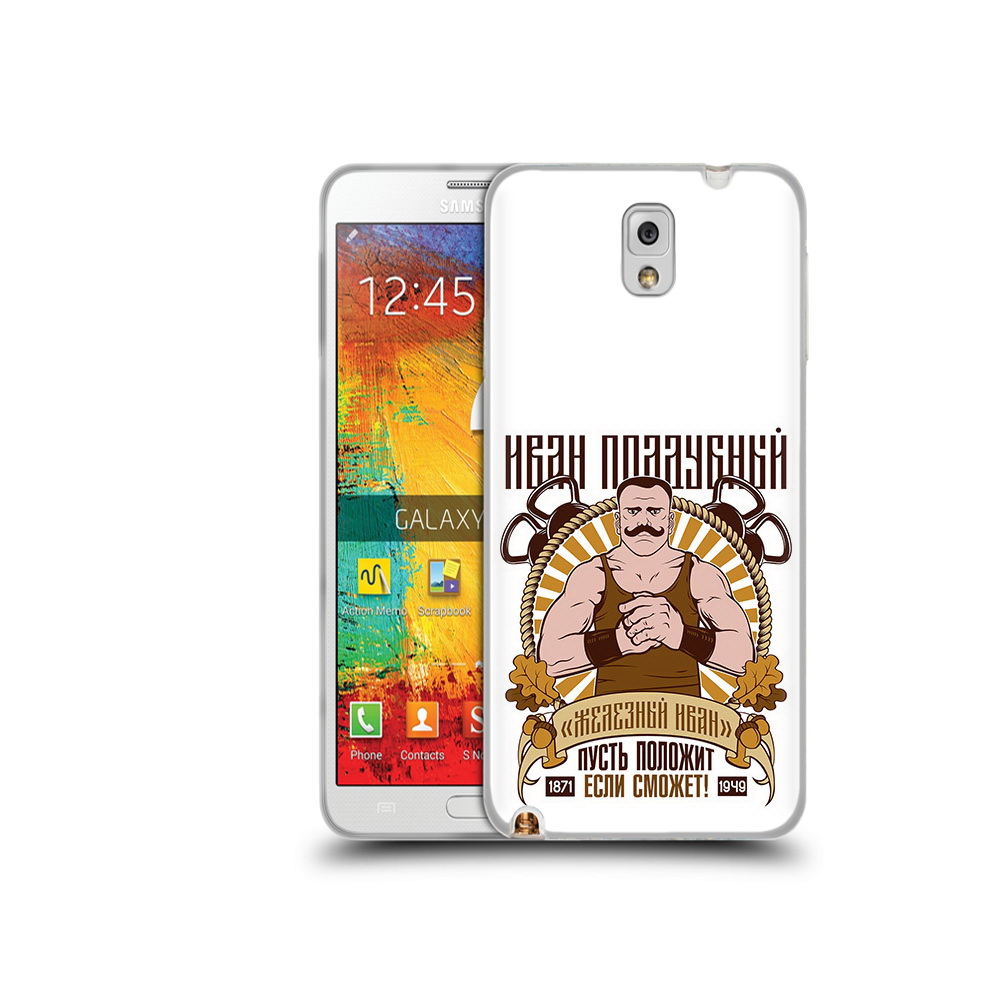 

Чехол MyPads Tocco для Samsung Galaxy Note 3 Железный Иван, Прозрачный, Tocco