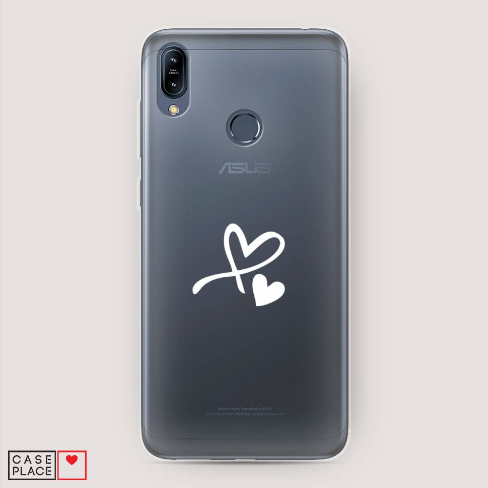 фото Чехол awog "сердечко минимализм" для asus zenfone max m2 zb633kl