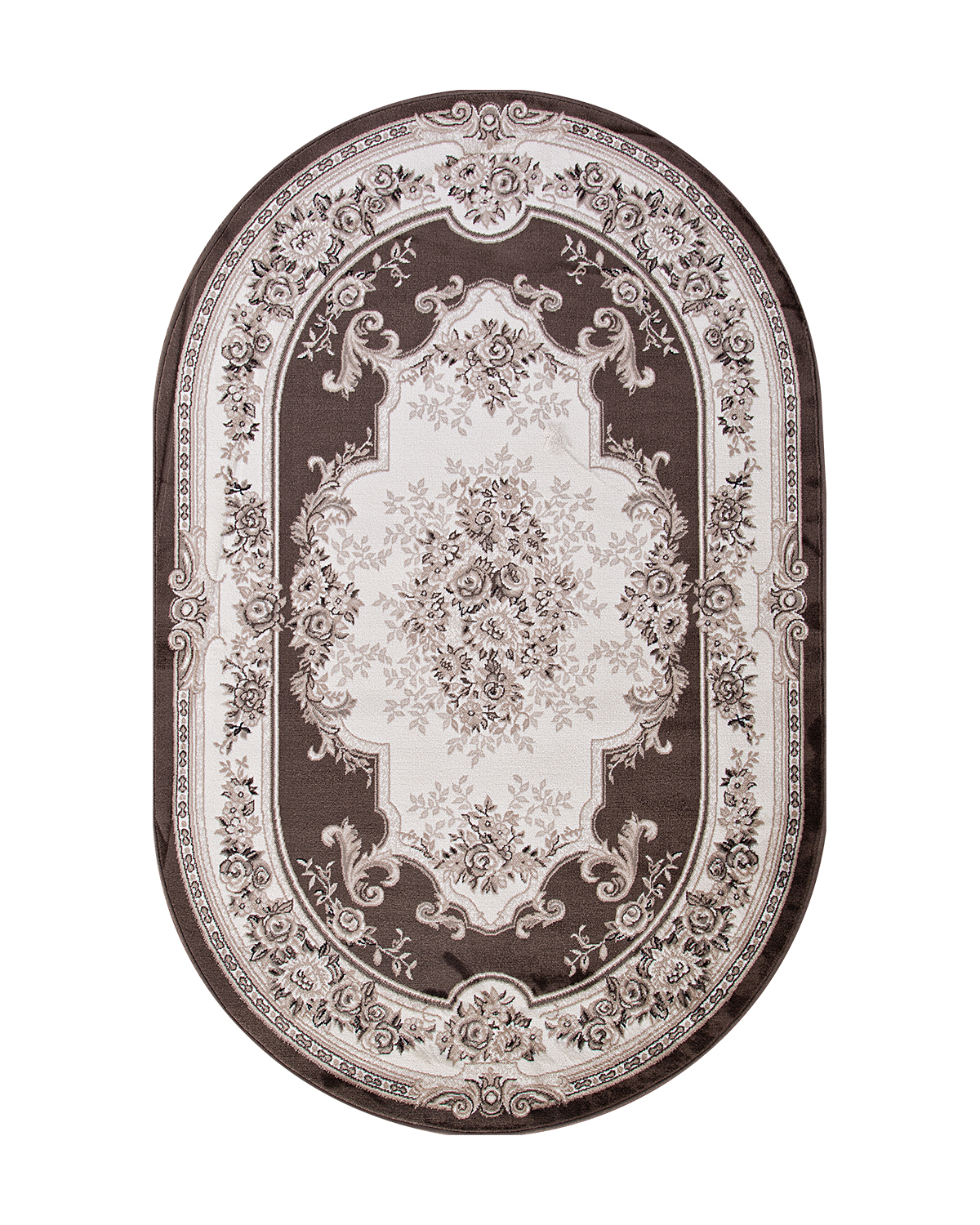 

Ковер Kitroom Plus Grand Palace 150x300 овальный коричневый/кремовый 4015