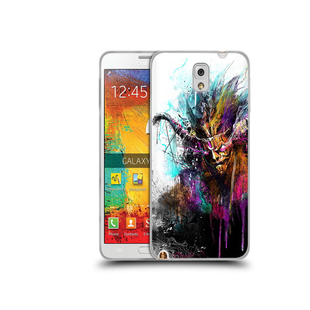 

Чехол MyPads Tocco для Samsung Galaxy Note 3 яркий дьявол, Прозрачный, Tocco